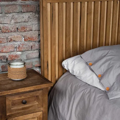 RESPALDO DE CAMA PIPA QUEEN en Madera natural - Respaldos de cama, Uruguay | Fundamento Muebles