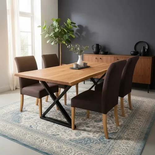 Juego De Comedor Ozark Industrial Premium 6 Sillas De Vestir A Eleccion en A Eleccion - Mesas de comedor, Uruguay | Ozark Home