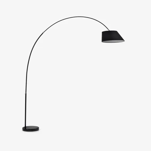 Luminaria de pie May de acero con base de mármol - negro en Negro - Lámparas de pie, Uruguay | Kavehome