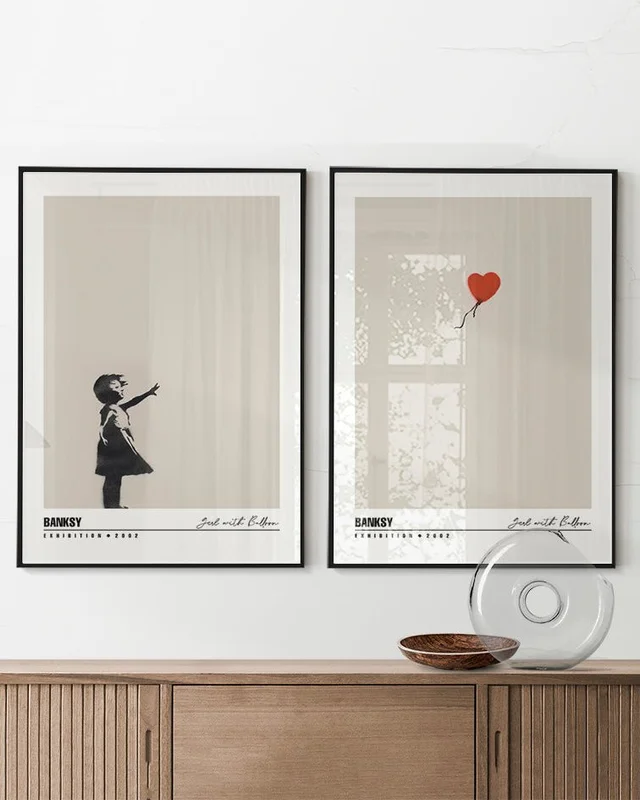 Banksy - Girl with ballon - Láminas, Uruguay | La Cuadrería, vista 3
