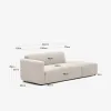 Sofá modular Neom - 2 plazas con terminal beige 244 cm en Beige - Sillones y sofás, Uruguay | Kavehome, vista 7 de 7