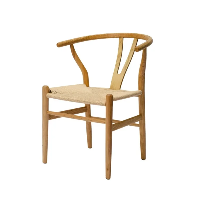 Silla Wishbone - Madera y Ratán natural - Natural en Madera natural - Sillas, Uruguay | Ecowood, vista 2