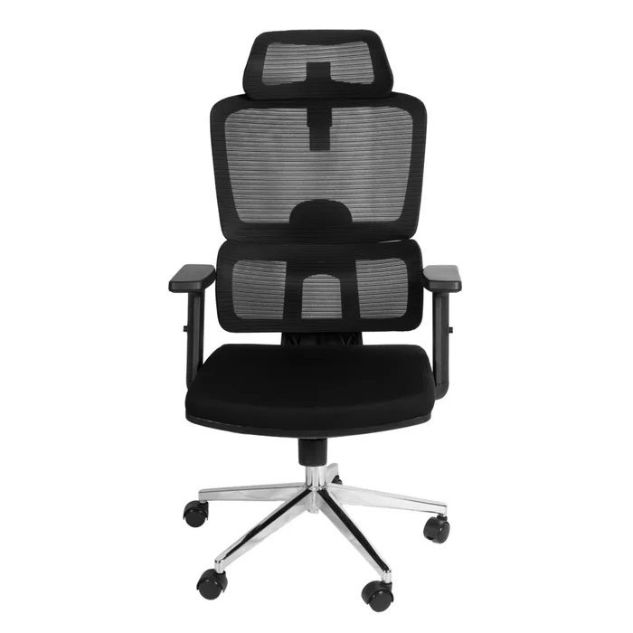 Silla De Oficina Malla Negro Aeris en Negro - Escritorios y sillas de escritorio, Uruguay | Divino, vista 3