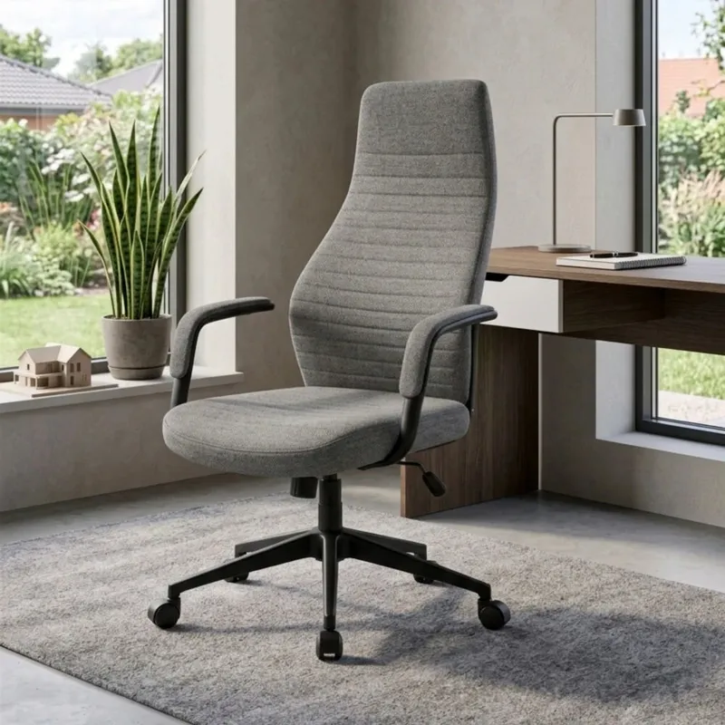 Silla De Escritorio Oficina Negra 2 Posiciones - Podium - Gris Oscuro en Gris - Sillas de escritorio, Uruguay | Ecowood