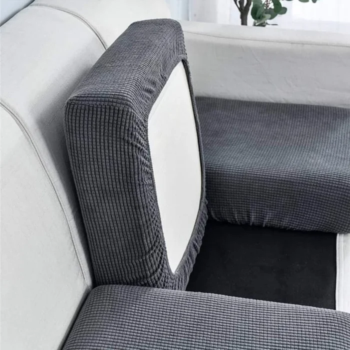 Funda para almohadón de sillón - gris en Gris - Textiles, Uruguay | Buho Store, vista 3