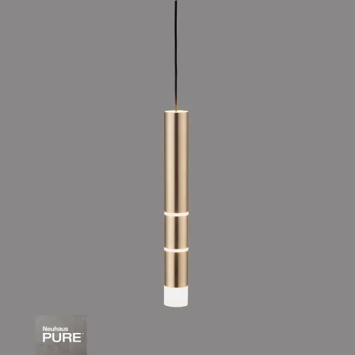 Colgante led rotativo tubular dorado 7 posiciones de luz 3000K 10W en Dorado - Lámparas colgantes, Uruguay | Iluminica