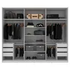 Placard Ropero 3 Puertas Mdf Negro Venetto en NEGRO NATURAL - Roperos y placares, Uruguay | Divino, vista 5 de 5
