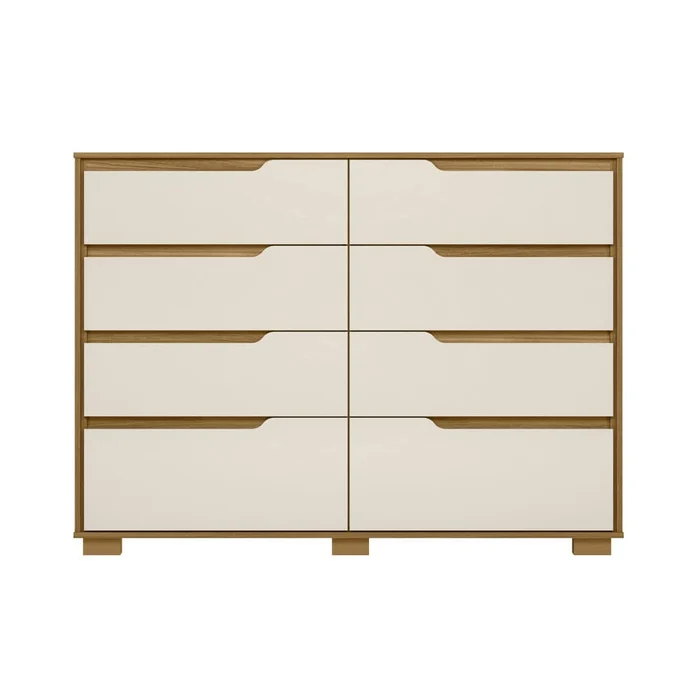 Comoda Cajonera 8 Cajones Combinada Con Patas Dormitorio - Cómodas, Uruguay | Lais Muebles