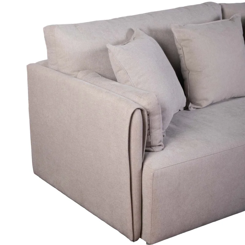 Sofá 3 Cuerpos Tela Natural-beige Amalfi Beige en Beige - Sillones y sofás, Uruguay | Divino, vista 6