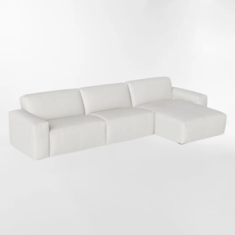 Sofá con chaise LOFT Blanco DERECHO en Blanco - Sillones y sofás, Uruguay | Viasono, vista 3