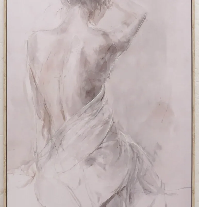 Cuadro Veil Ii, 60x80, Blanco Papel Tk25gg495b en Blanco - Decoración de pared, Uruguay | Divino