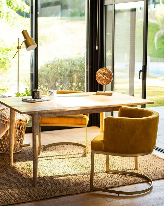MESA COMEDOR NORDICA - OLMO NATURAL - 1.50 X 0.90 MTS en Madera natural - Mesas de comedor, Uruguay | La Iberica, vista 4