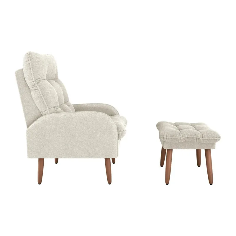 Kit Poltrona + Puff Relax - Beige en Beige - Sillones y sofás, Uruguay | Ecowood, vista 4