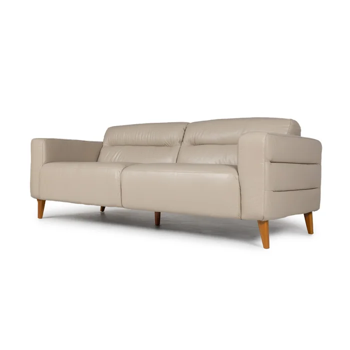 Sofá Bonner - Cuero Básico - 3 cuerpos - 519 (Beige) en Beige - Sillones y sofás, Uruguay | Nyr, vista 6