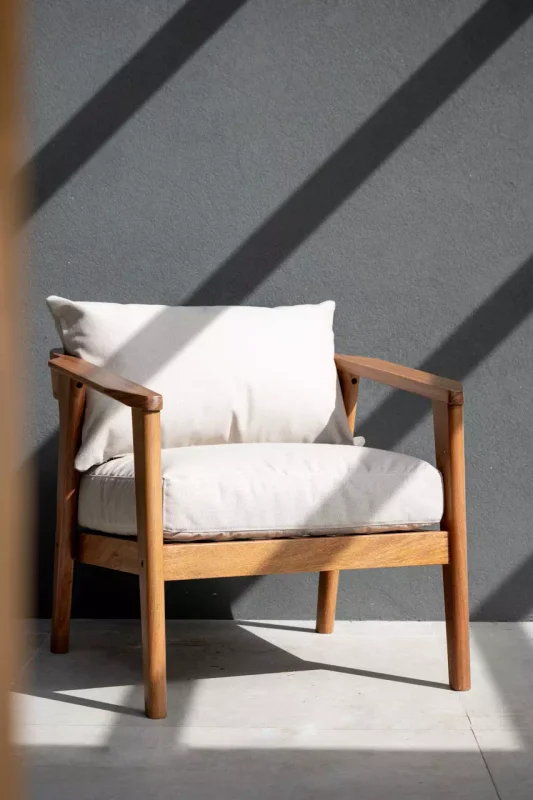 Poltrona Pietra en Madera natural - Butacas, banquetas y puffs, Uruguay | Balcony, vista 7