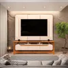 Rack con Panel Salvatore - Blanco en Blanco - Muebles para TV, Uruguay | Ecowood, vista 2 de 3