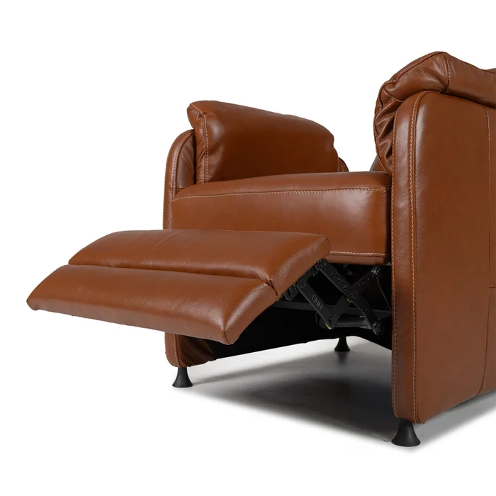 Butaca Max (Reclinable eléctrica) - Cuero Básico - 457 (Brandy) en Naranja - Butacas, banquetas y puffs, Uruguay | Nyr, vista 8
