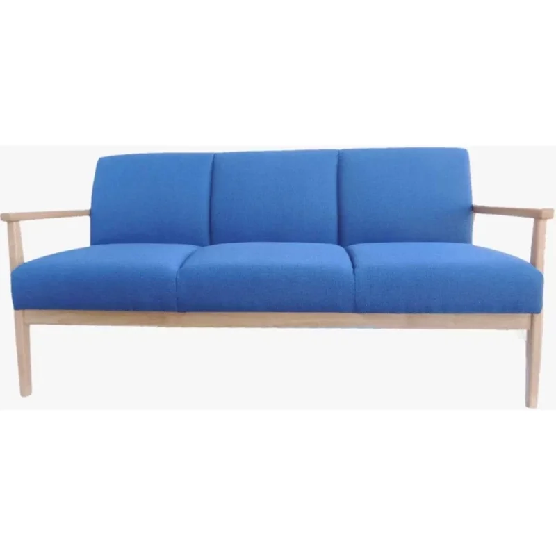 Sofá 3 cuerpos de madera maciza - Azul en Azul - Sillones y sofás, Uruguay | Nario Hogar, vista 3