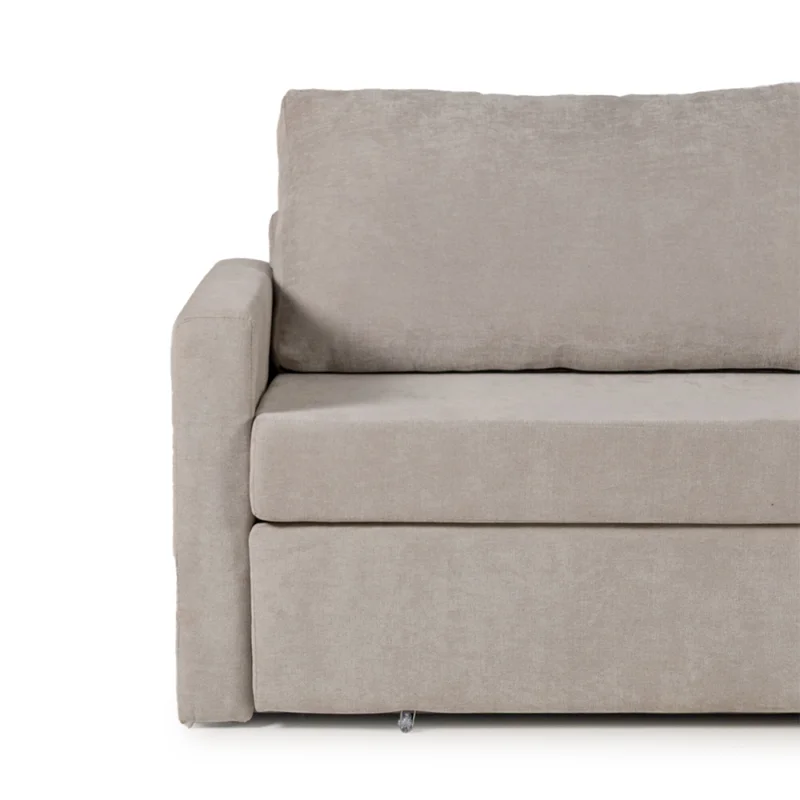 Sofá Cama Lucca - Tela Microfibra - Berlin 05 (Ceniza) en Gris - Sillones y sofás, Uruguay | NYR, vista 3