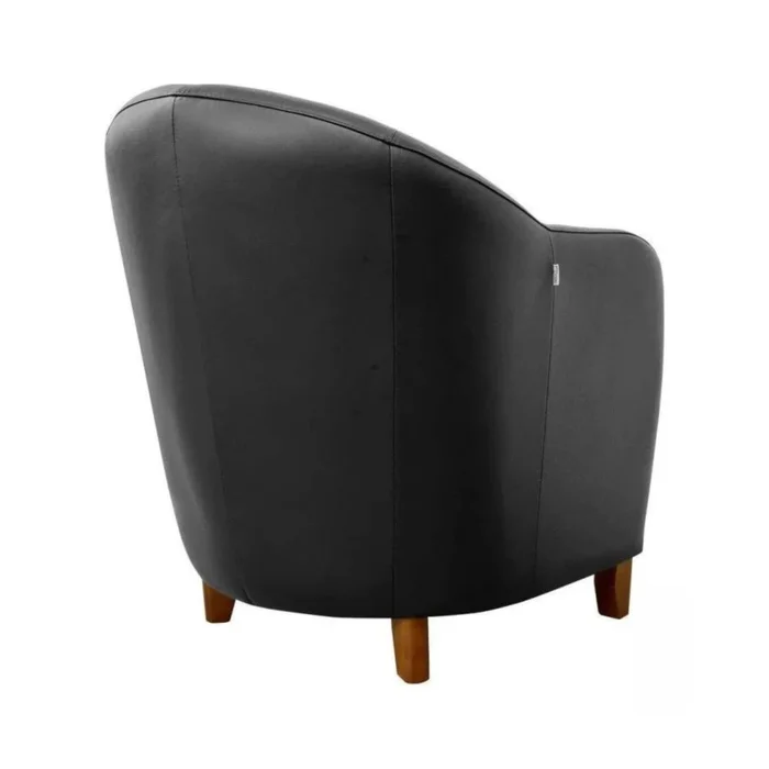 Butaca 100% Cuero - Bull - Negro en Negro - Sillones y sofás, Uruguay | Ecowood, vista 3