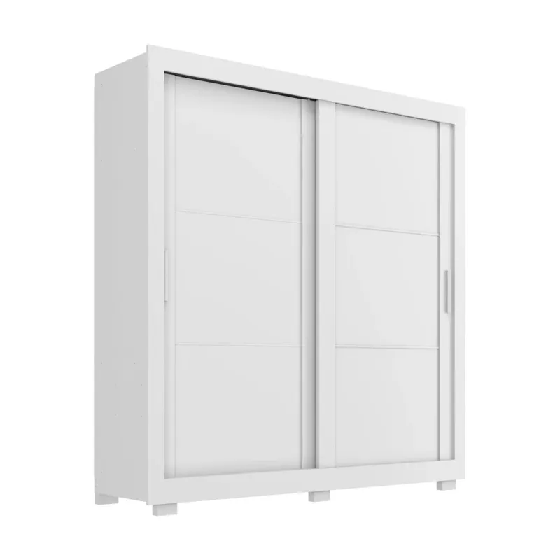 Ropero 2 Puertas Corredizas - Blanco en Blanco - Roperos y placares, Uruguay | Ecowood