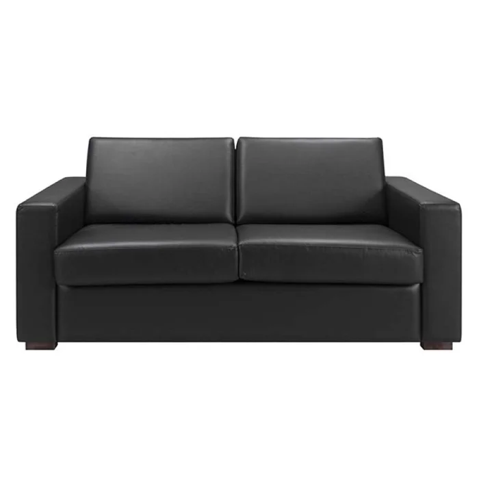 SOFA CAMA 2 PLAZAS - TAPIZADO EN SINTETICO NEGRO en Negro - Sillones y sofás, Uruguay | Champagne Home, vista 2