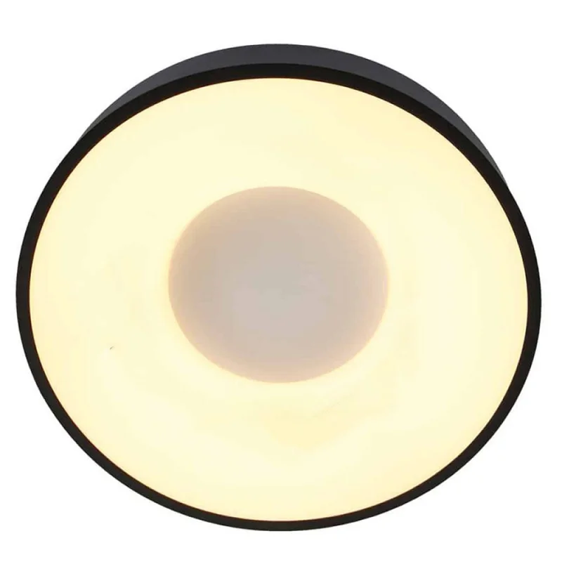 Plafon LED Redondo Philadelphia 24W 45 cm Negro en Negro - Lámparas colgantes, Uruguay | Serlux, vista 7