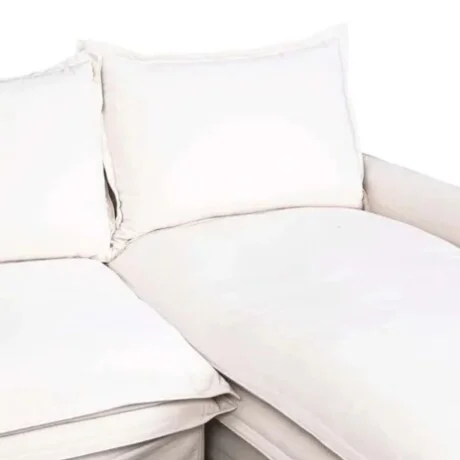 Sillon 3 Cuerpos Con Chaise Alaska en Blanco - Sillones y sofás, Uruguay | La Cueva Muebles, vista 11