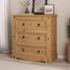 COMODA 3 CAJONES CERA NATURAL P2601 - Cómodas, Uruguay | Alfa Ventas, vista 4 de 4