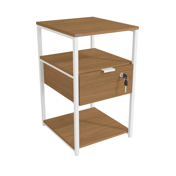 Estante Auxiliar Con Cerradura - Linea Industrial en Madera natural - Bibliotecas, Uruguay | Balton, vista 11