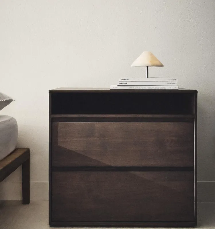 MESITA  DE NOCHE GRANDE MADERA en Marrón - Mesas de luz, Uruguay | Zara Home