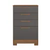 Comoda 4 Cajones Alta Con Patas 100% Mdp - Cómodas, Uruguay | Muebles Express, vista 3 de 4