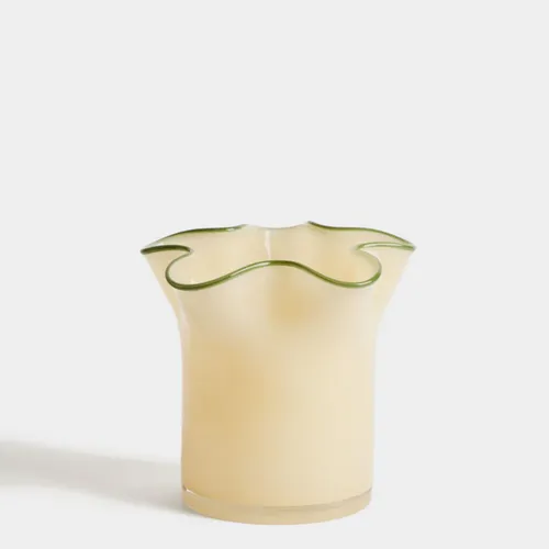 Jarrón Endasi de vidrio amarillo 19,5 cm - 19,5 cm en Amarillo - Jarrones, Uruguay | Kavehome