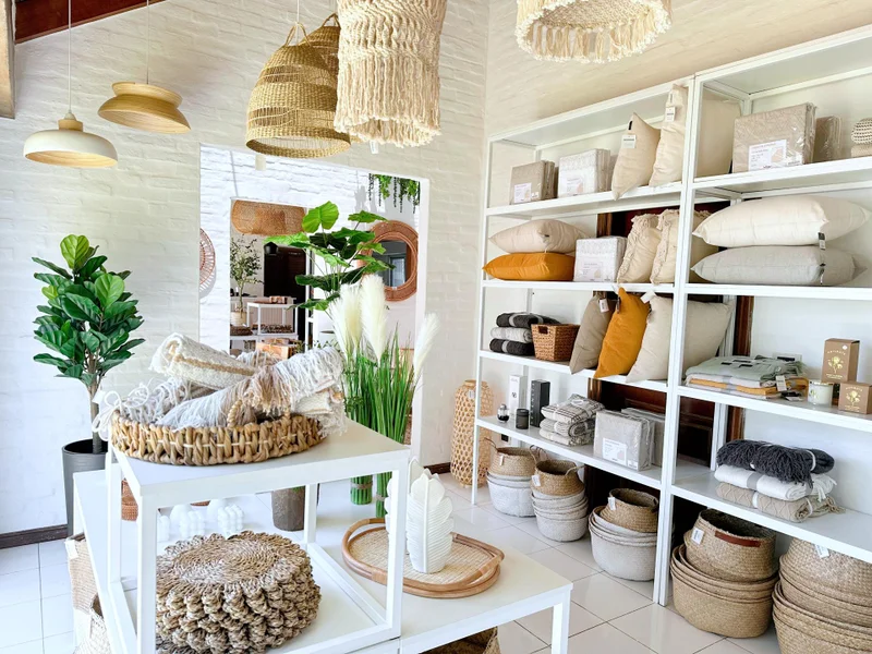 Pantalla Macramé India Trenzada en Madera natural - Iluminación, Uruguay | Indrana, vista 4