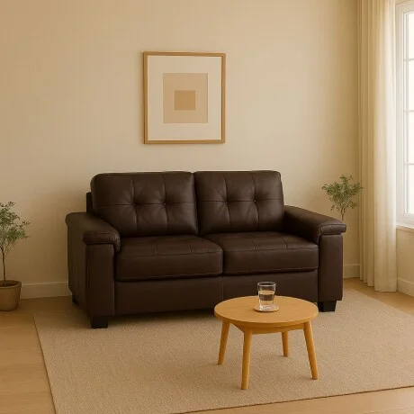 Sillon 3 cuerpos Eco Cuero Luares - Chocolate en Marrón - Sillones y sofás, Uruguay | La Cueva Muebles, vista 8