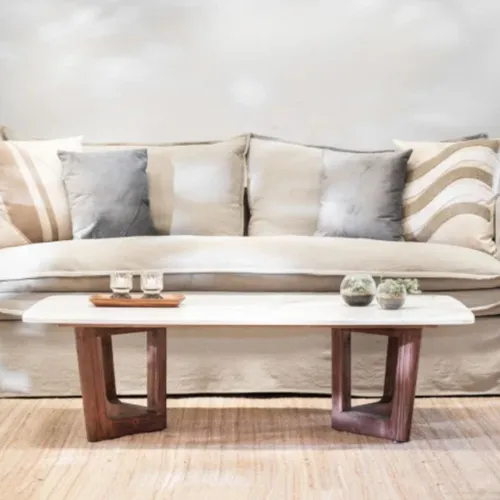 Mesa de centro Lantana en Marrón - Mesas de living, Uruguay | La Cueva Muebles