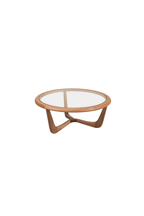 MESA DE LIVING EDEN BAJA IN NATURA 80X80X33H CM en Madera natural - Mesas de living, Uruguay | Vinibel