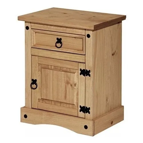 Mesa Luz HERLI – Cera en Madera natural - Mesas de luz, Uruguay | Igoa