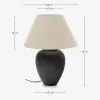 Lámpara de mesa Mercadal de cerámica con acabado negro en Negro - Lámparas de mesa, Uruguay | Kavehome, vista 5 de 5