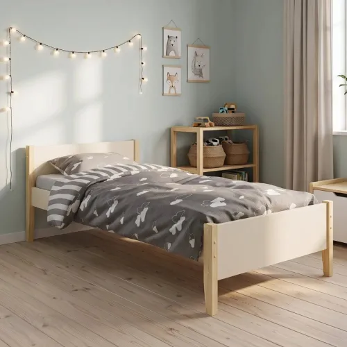 Cama 1 Plaza - Simba - Arena/Natural - Dormitorio, Uruguay | Ecowood