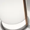 Luminaria de sobremesa Zayma de madera de haya y algodón blanco en Blanco - Lámparas de mesa, Uruguay | Kavehome, vista 4 de 6