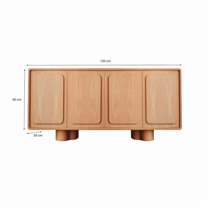 Rack Aurora - 130cm en Madera natural - Aparadores y recibidores, Uruguay | Walnut, vista 3