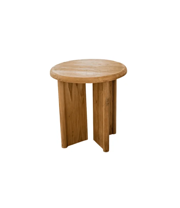 MESA LATERAL OVO TEKA NAT D45XH46 en Madera natural - Mesas de arrimo, Uruguay | Masinfinito Casa