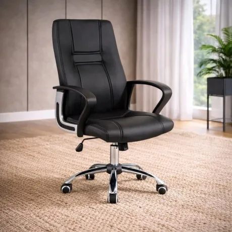 Silla De Oficina Concept Negro en Negro - Sillas de escritorio, Uruguay | Aihaus