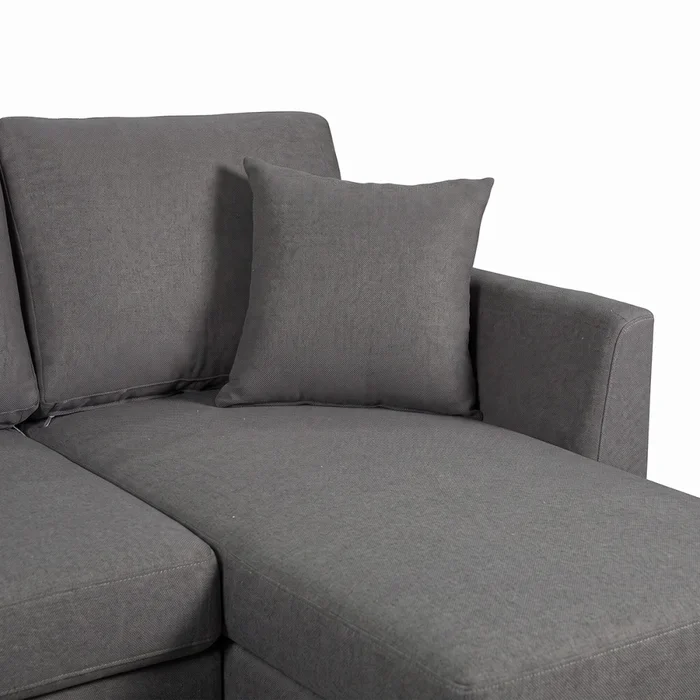 Rinconera Logan - Tela Aquaclean - 3 cuerpos - A fabricar en Gris - Sillones y sofás, Uruguay | Nyr, vista 6