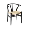 Silla Wishbone Madera de Olmo/Fibra Natural - Negra - Sillas, Uruguay | Berna home, vista 1 de 4