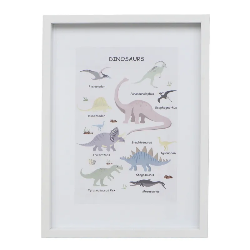 Cuadro Dino Ii, 30x40, Multicolor Papel Wz221521a en Multicolor - Decoración de pared, Uruguay | Divino