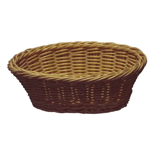 CESTO OVAL RATTAN PLAST23X16.5X7CM MARRON en Marrón - Canastos, Uruguay | Decohogar
