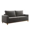 Sillon Sofa 2 Cuerpos En Tela Patas De Madera Living Comedor Gris en Gris - Sillones y sofás, Uruguay | Soy Hogar, vista 1 de 4