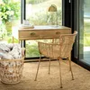 ESCRITORIO AMALIA - ALAMO Y HIERRO ORO VIEJO en Madera natural - Escritorios y sillas de escritorio, Uruguay | La Iberica, vista 2 de 7